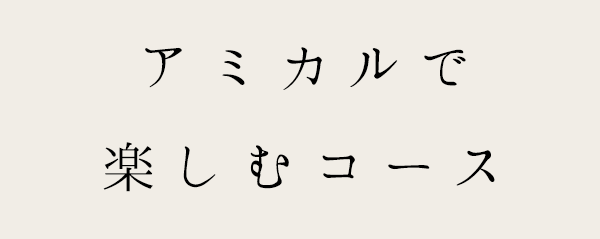 アミカルで愉しむコース